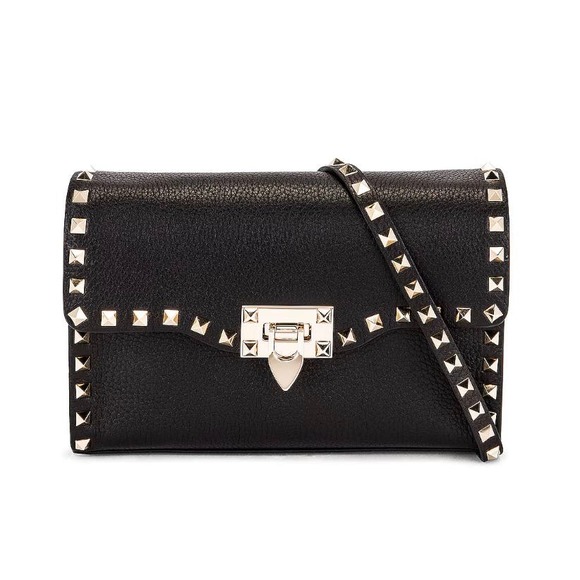 Valentino Handbags - Valentino Garavani Rockstud Crossbody Bag in Black